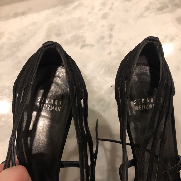 {S t u a r t W e i s m a n} Black Sandal - Picture 3 of 6